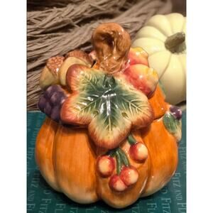 Fitz and Floyd Classics Autumn Splendor Collection Sugar Bowl with Lid in Box